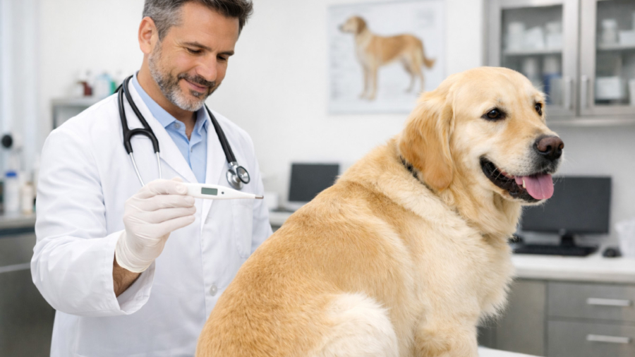 Cómo saber si tu perro tiene fiebre usando termómetro digital