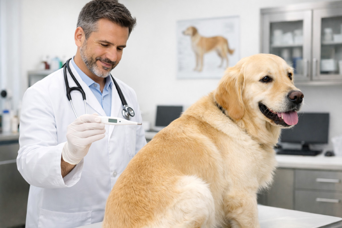 Cómo saber si tu perro tiene fiebre usando termómetro digital