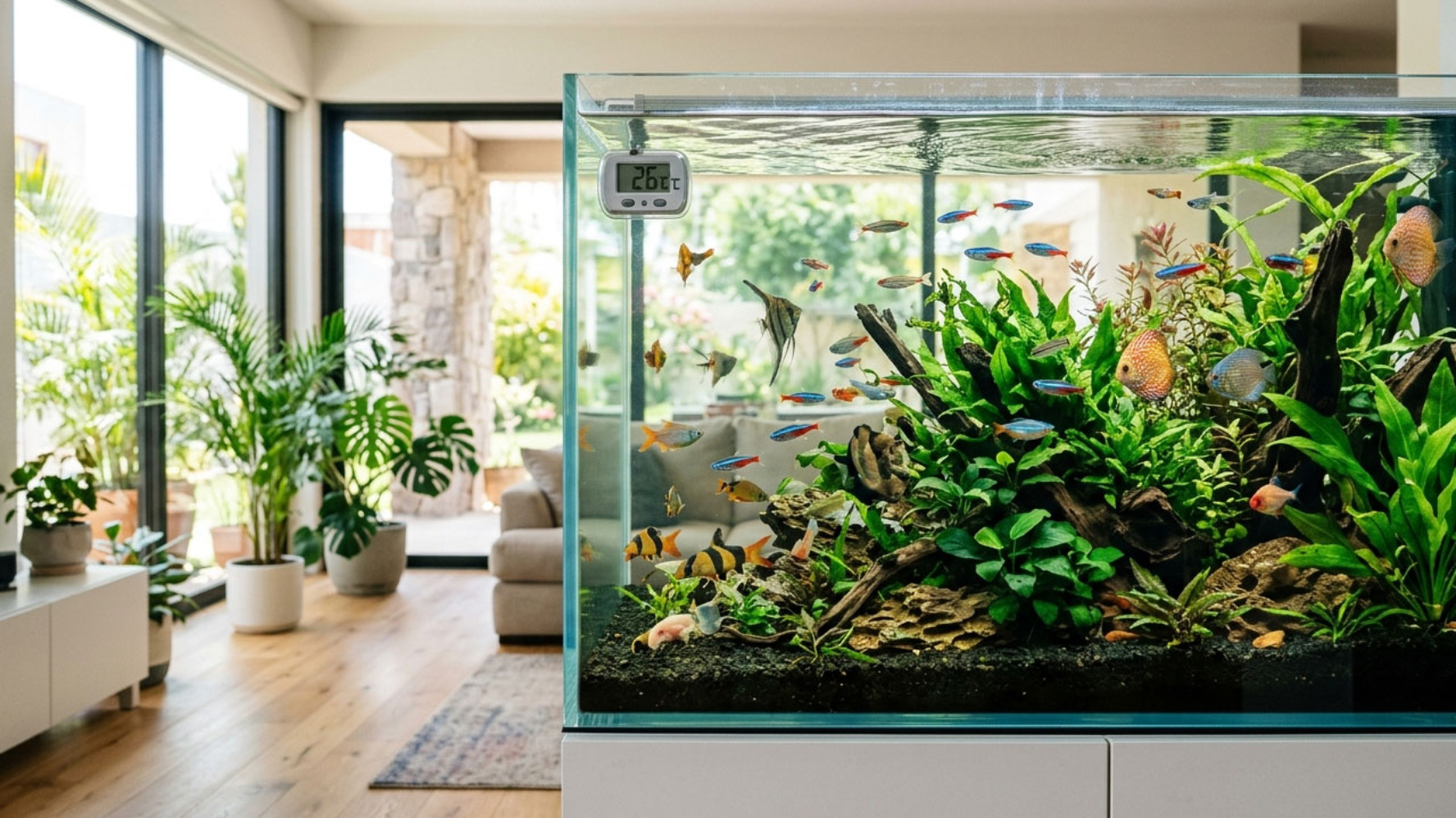 Temperatura ideal del acuario en verano: cómo evitar que se sobrecaliente - PuntoZoo
