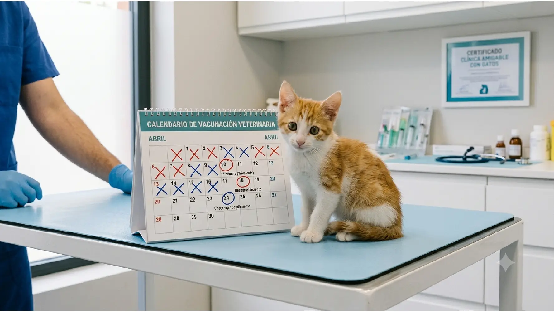 Calendario vacunación gatos durante sus primeros meses de vida