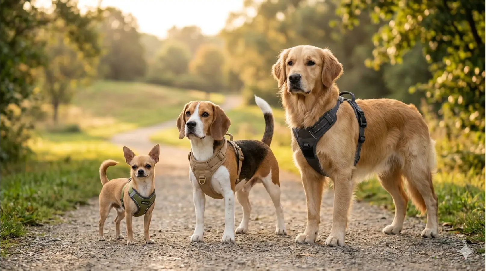 Mejor arnés para perros según el tamaño de la mascota.